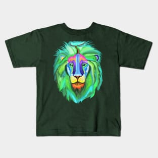 Psychedelic Nature of the Lion Kids T-Shirt